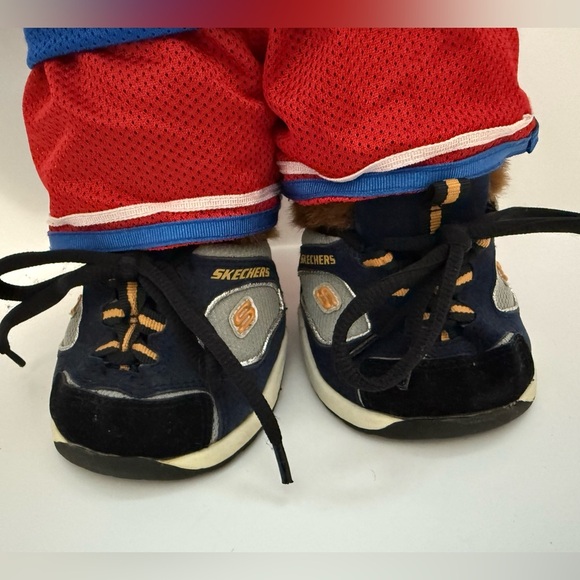 Build-A-Bear Stuffed Animal wearing matching NBA Jersey, Shorts and Sketchers - Picture 3 of 16